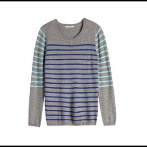 41 Hawthorne Lizzy Colorblock Striped Sweater